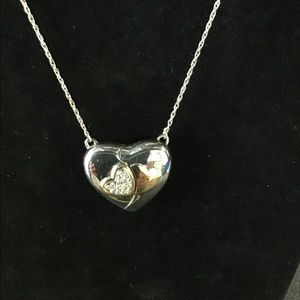 Lenox Sterling Silver “Love” Heart Pendant Necklace